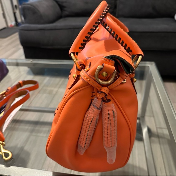 Dooney & Bourke Large Florentine Satchel Salmon - Picture 7 of 10